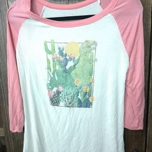 Modcloth Dinosaur Baseball Too